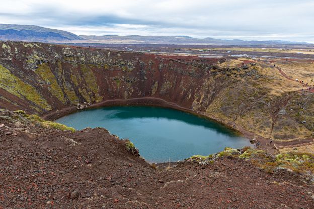 Kerid crater viewpoint